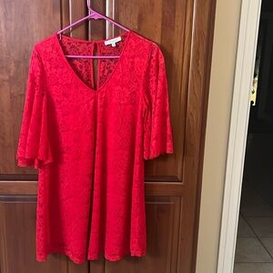Red holiday dress worn once